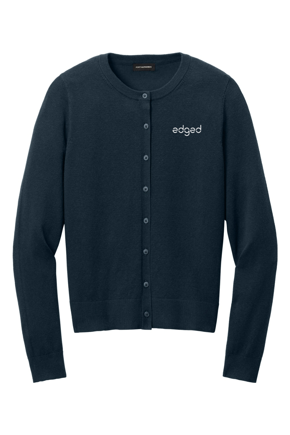Port Authority Women's Easy Care Crewneck Cardigan Sweater