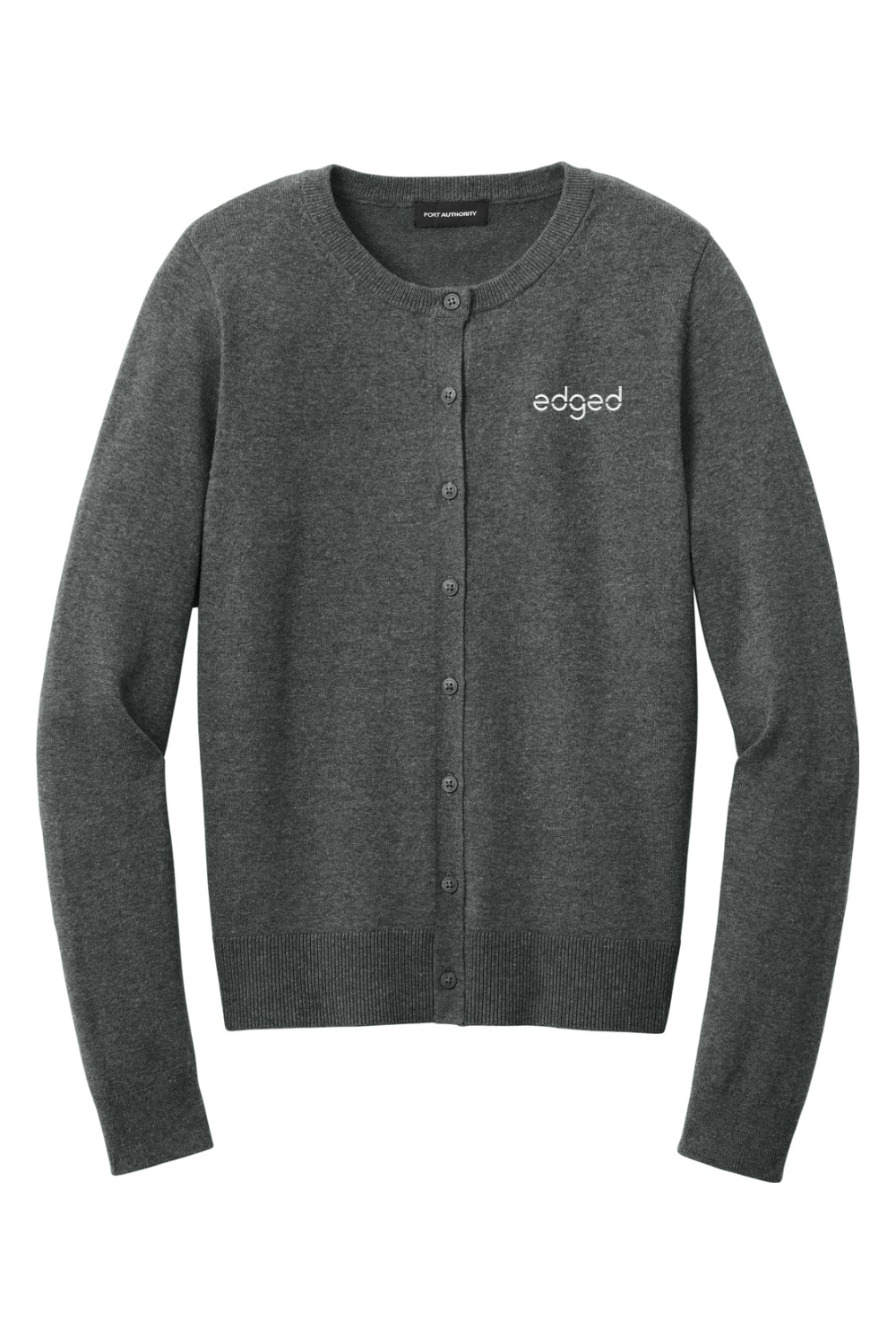 Port Authority Women's Easy Care Crewneck Cardigan Sweater